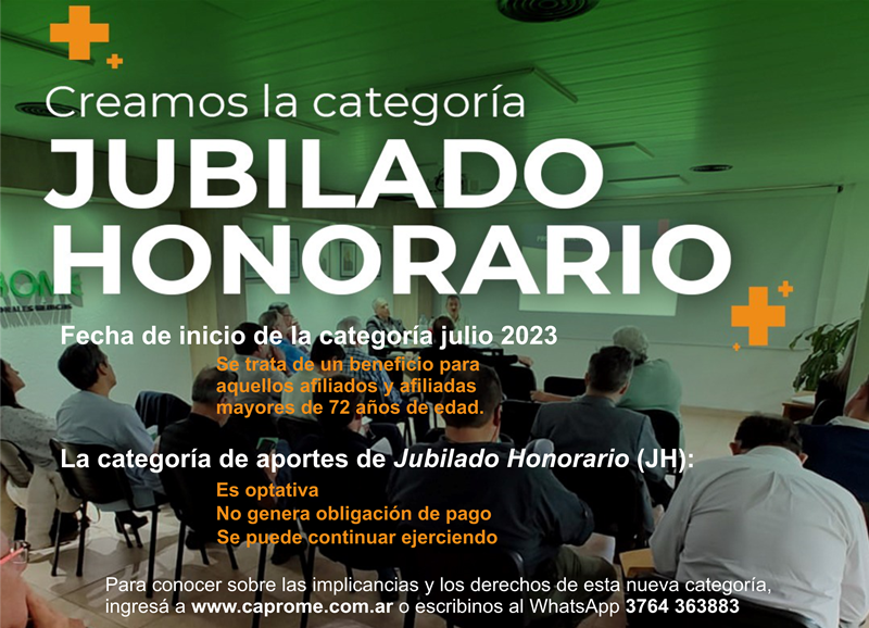 Categoría Joven Honorario